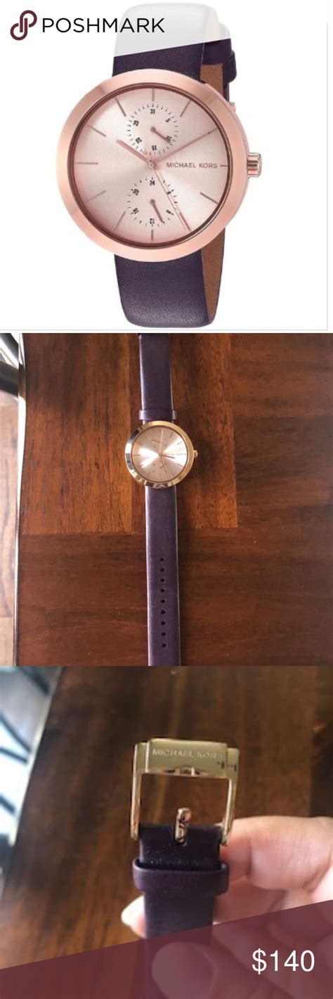michael kors garner watch purple